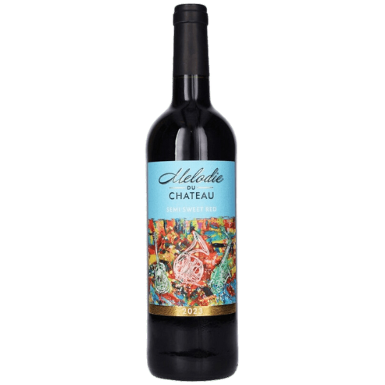 MELODIE DU CHATEAU SEMI-SWEET KOSHER RED 750ML