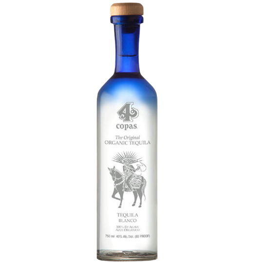 4 COPAS TEQUILA BLANCO 750ML