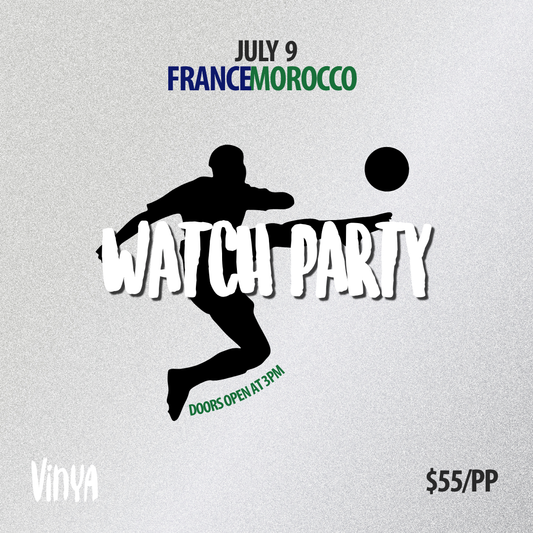 WATCH PARTY JULY 9TH FRANCE-MOROCCO (EA)