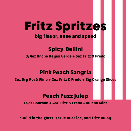 FRITZ AND FREDO PEACH FLAVOR 750ML
