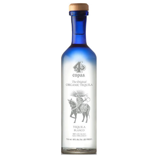 4 COPAS TEQUILA BLANCO 750ML