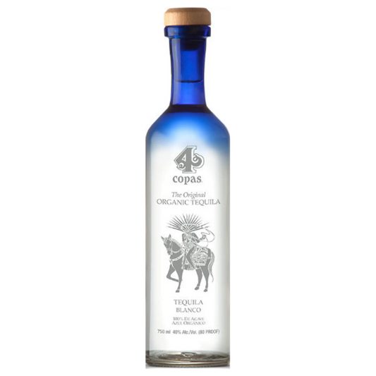 4 COPAS TEQUILA BLANCO 750ML