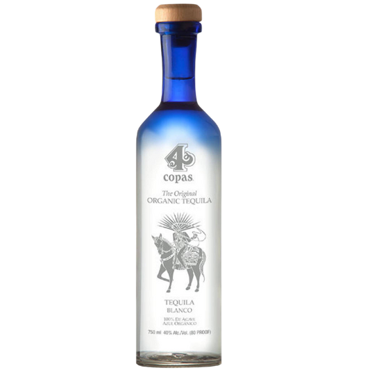 4 COPAS TEQUILA BLANCO 750ML