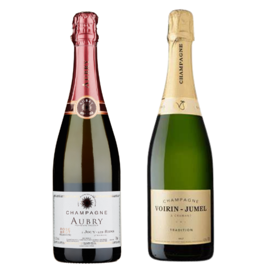 Boutique Champagne 2PK: Voirin-Jumel & Aubry Rosé | NV